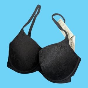 34DD Black Lace Contour T-Shirt Bra - Women Intimates